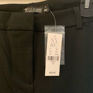 NY&C High Waist Mini Boot Super Stretch Work Pants Size 12